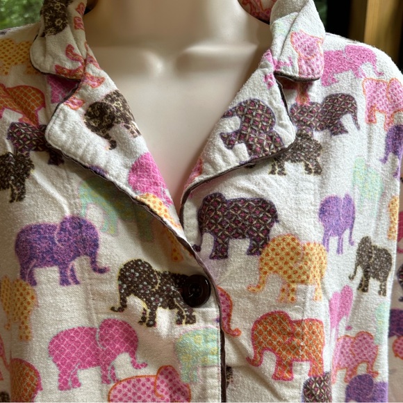 Colorful Elephants Pajama Set ~ M/L - Picture 6 of 16